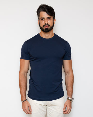 CAMISA PIMA SLIM  AZUL